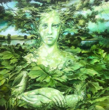 Original Fine Art Fantasy Painting by Pamela Mower-Conner