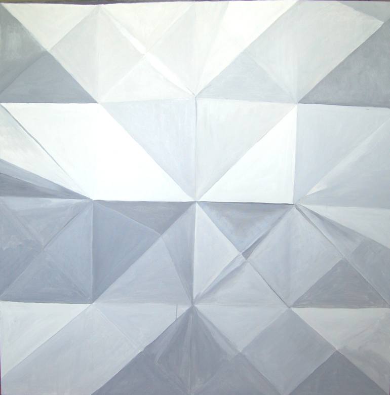 Original Geometric Painting by Alisa Mulina