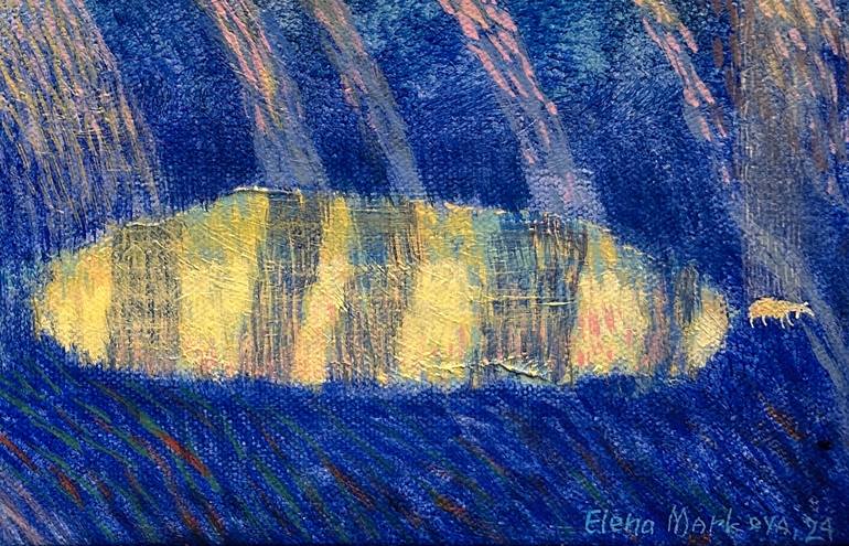 Original Dada Landscape Painting by Elena Markova