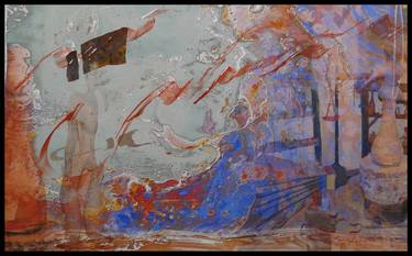 Original Abstract People Mixed Media by Stanislav Riha