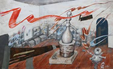 Original Contemporary People Mixed Media by Stanislav Riha