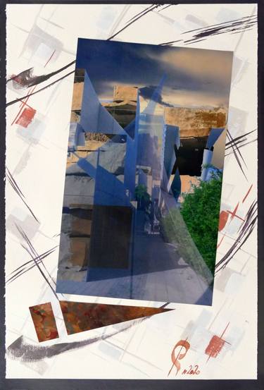 Original Abstract Architecture Collage by Stanislav Riha