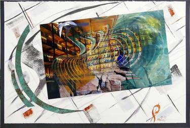 Print of Abstract Expressionism Architecture Collage by Stanislav Riha