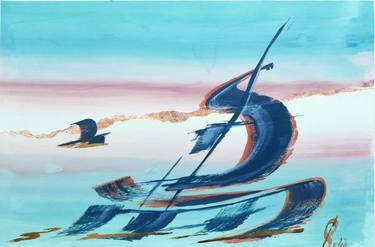 Print of Abstract Boat Paintings by Stanislav Riha