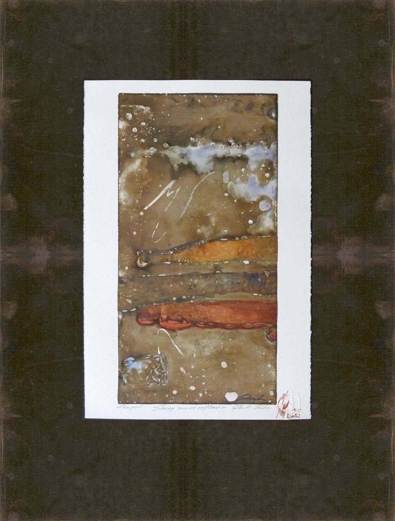 Original Abstract Nature Printmaking by Stanislav Riha