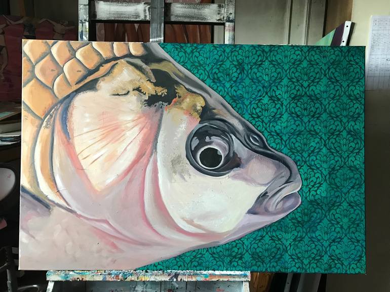 Original Fine Art Animal Painting by Anne Donlin