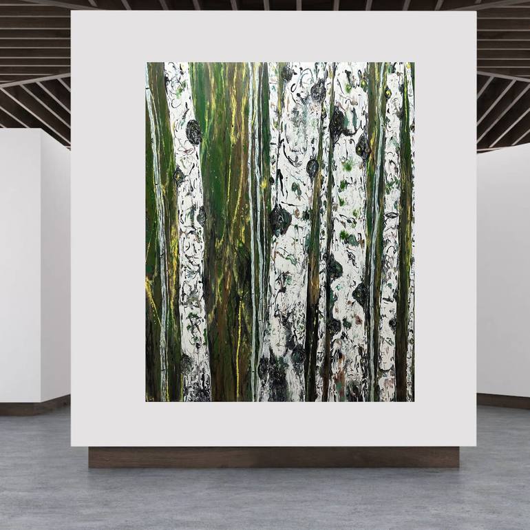 Original Abstract Tree Painting by Kimberly Conrad