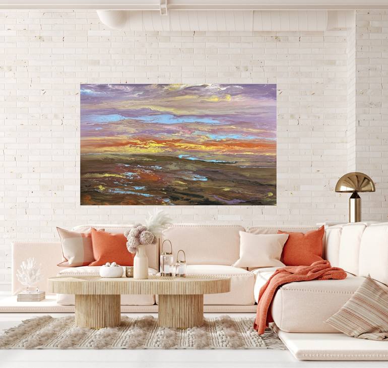 Original Abstract Landscape Painting by Kimberly Conrad