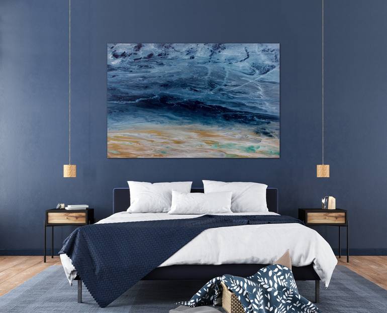 Original Abstract Seascape Painting by Kimberly Conrad