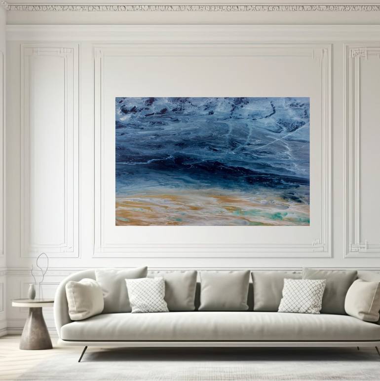 Original Abstract Seascape Painting by Kimberly Conrad