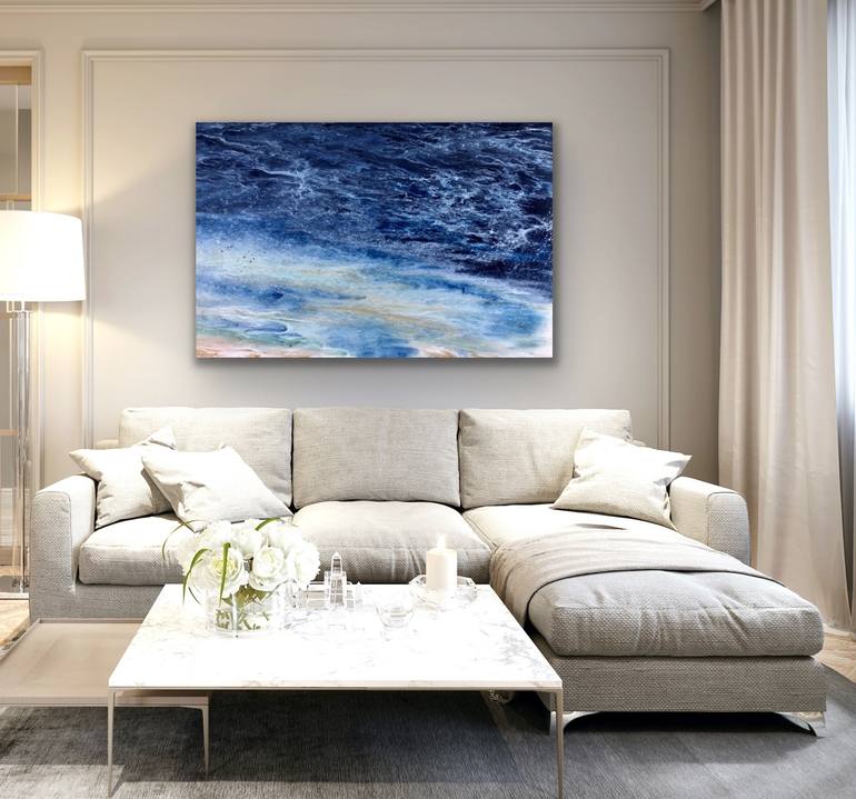 Original Abstract Seascape Painting by Kimberly Conrad