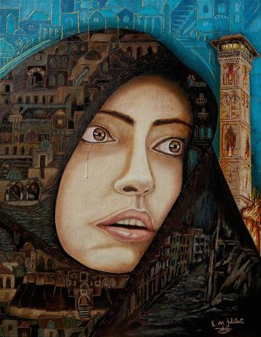 Original Surrealism Women Paintings by Esam Jlilati