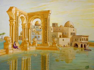 Original Expressionism Fantasy Paintings by Esam Jlilati