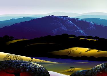 Original Illustration Landscape Drawings by Tom Carlos