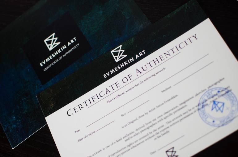 Original Abstract Landscape Painting by Anton Ievmieshkin