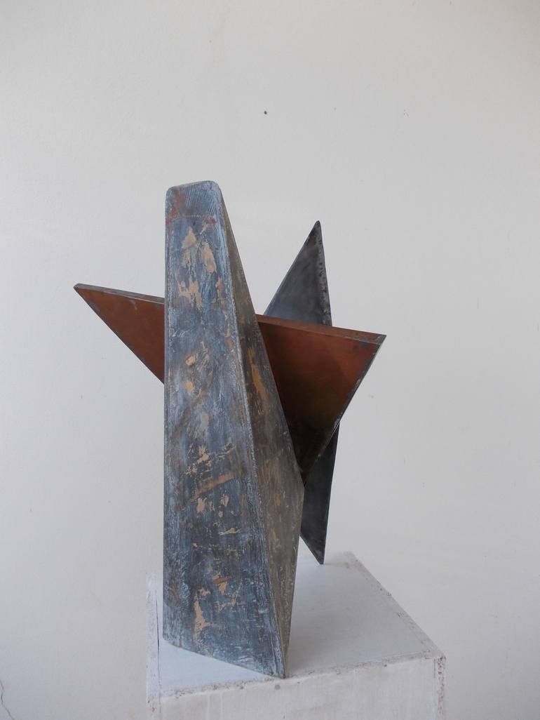 Original Geometry Abstract Sculpture by Michael Rofka