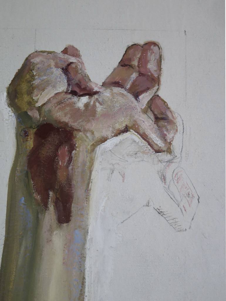 Original Conceptual People Painting by Jesus Manuel Moreno