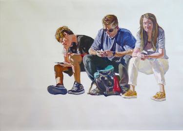 Print of Contemporary People Paintings by Jesus Manuel Moreno