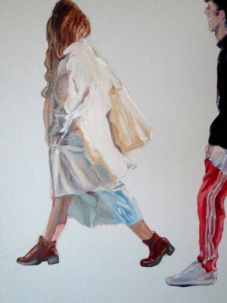 Original Contemporary People Painting by Jesus Manuel Moreno 