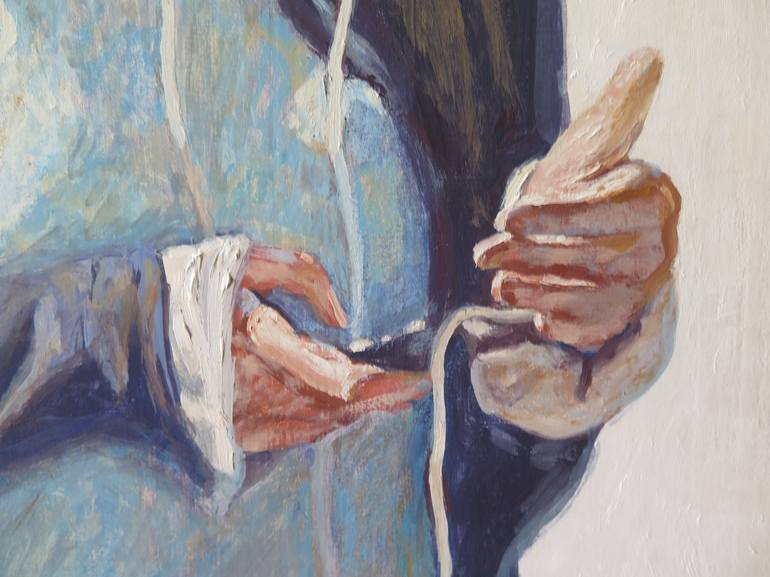Original Contemporary People Painting by Jesus Manuel Moreno
