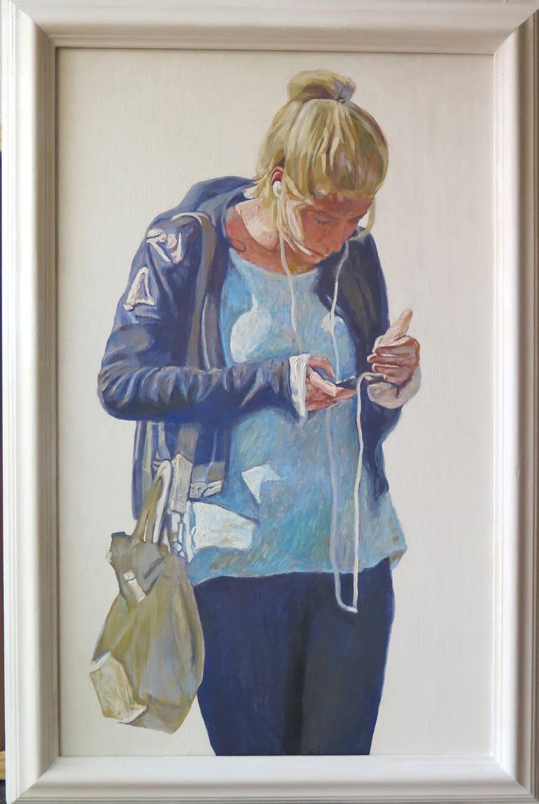 Original Contemporary People Painting by Jesus Manuel Moreno