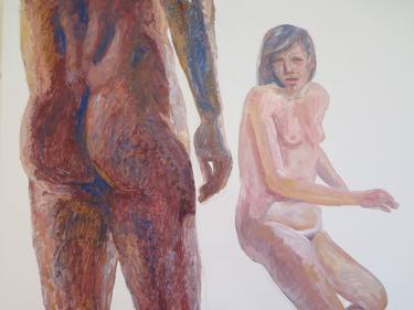 Print of Figurative Nude Paintings by Jesus Manuel Moreno