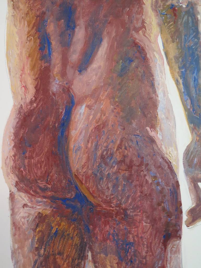 Original Figurative Nude Painting by Jesus Manuel Moreno 