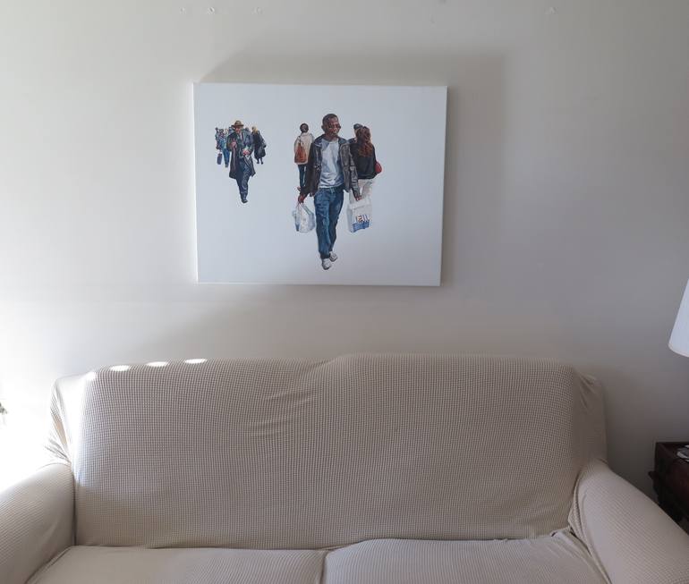 Original Contemporary People Painting by Jesus Manuel Moreno 
