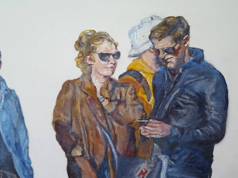 Original Classicism People Painting by Jesus Manuel Moreno 