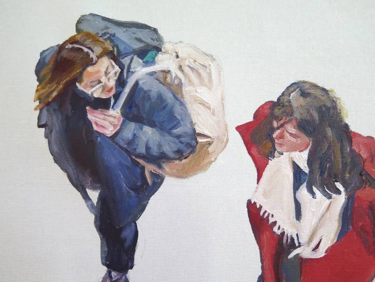 Original Contemporary People Painting by Jesus Manuel Moreno