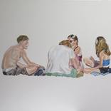 Picnic on the grass by Jesus Manuel Moreno