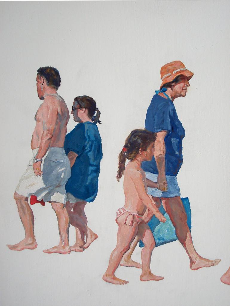 Original People Painting by Jesus Manuel Moreno 