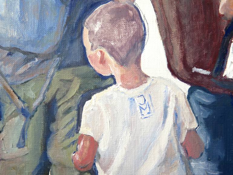 Original Figurative Travel Painting by Jesus Manuel Moreno
