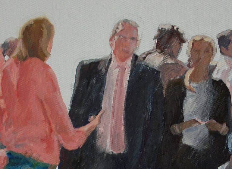 Original Figurative People Painting by Jesus Manuel Moreno