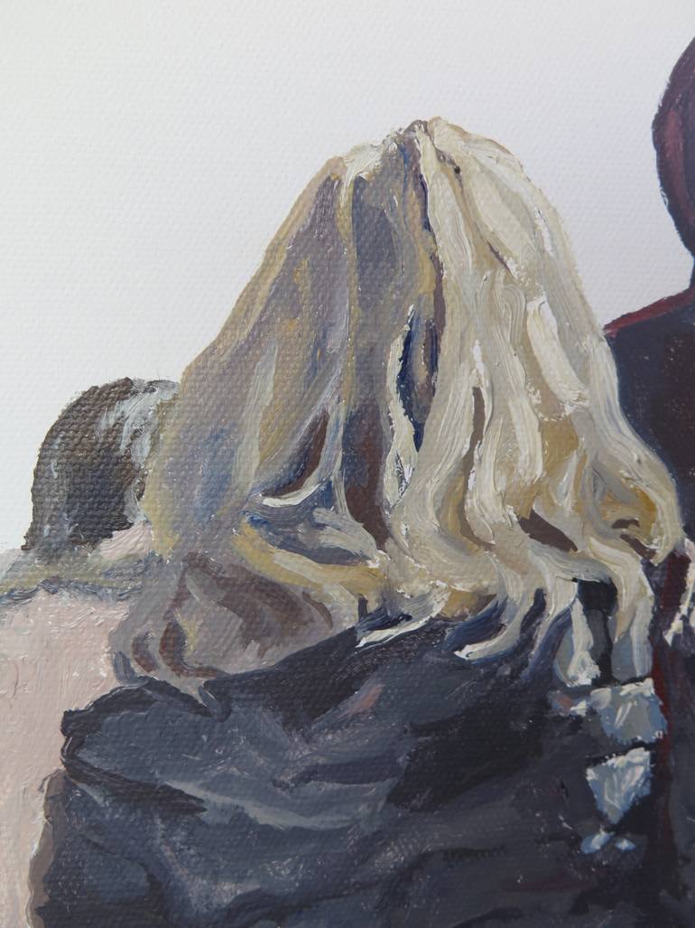 Original Figurative People Painting by Jesus Manuel Moreno