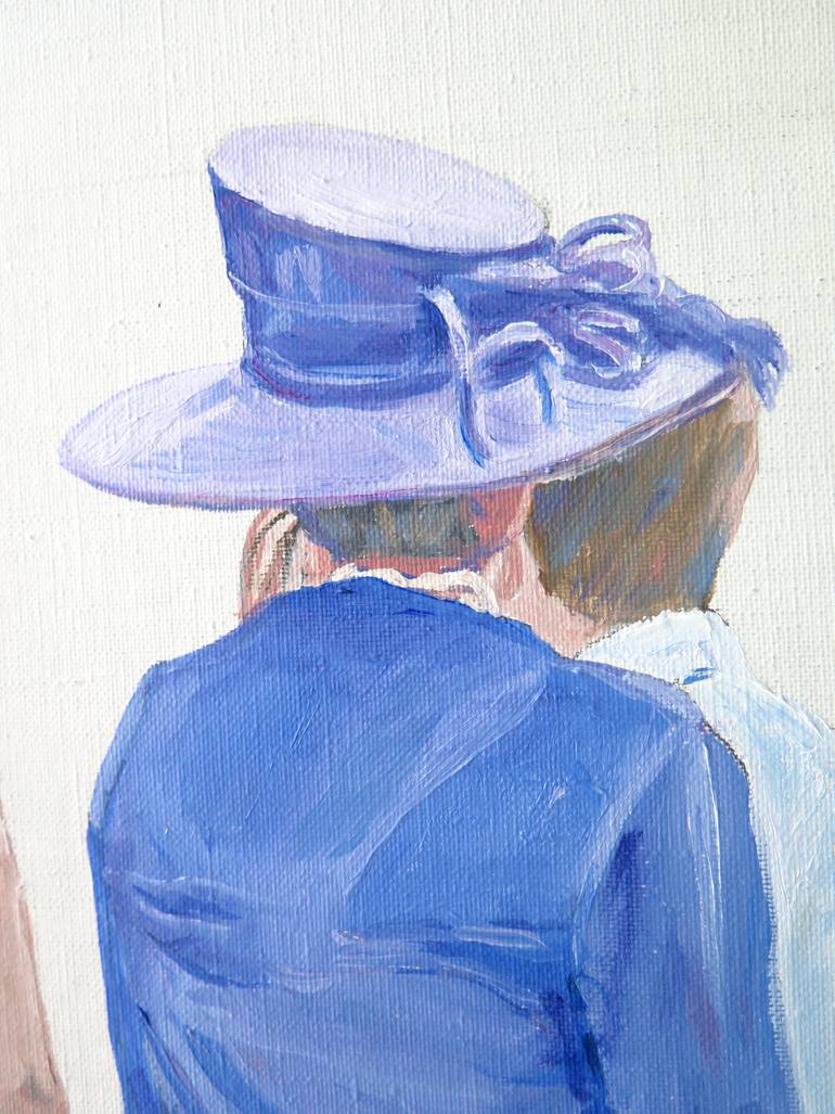 Original Figurative People Painting by Jesus Manuel Moreno