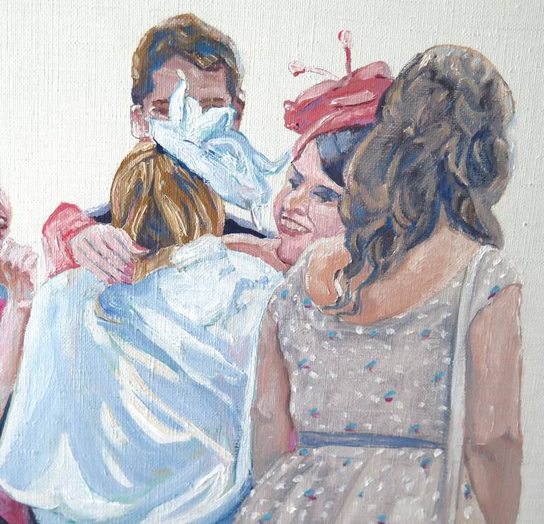 Original Figurative People Painting by Jesus Manuel Moreno