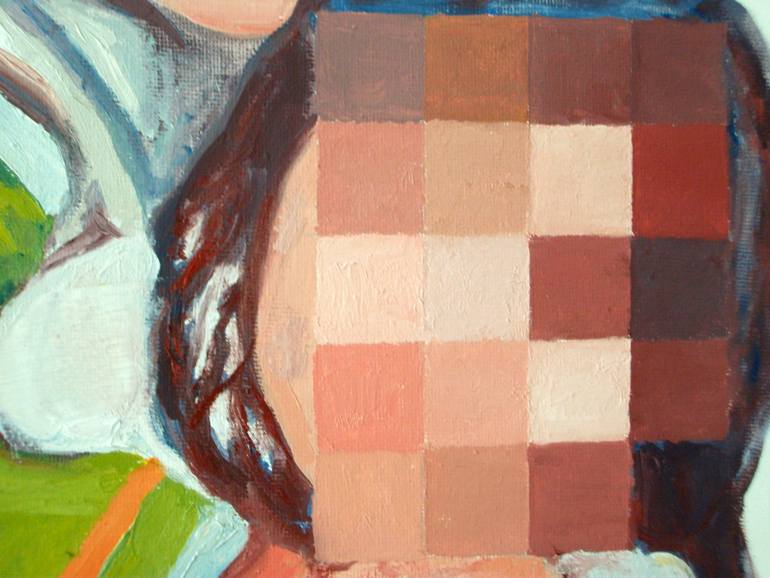 Original Figurative Family Painting by Jesus Manuel Moreno