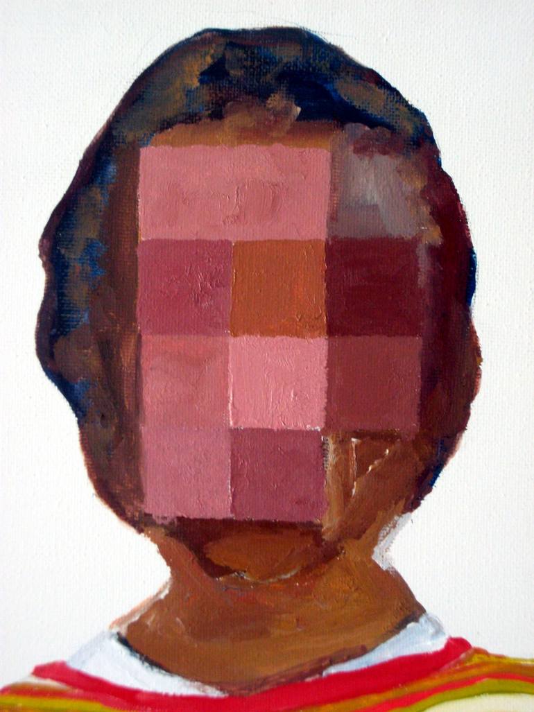 Original Figurative Family Painting by Jesus Manuel Moreno