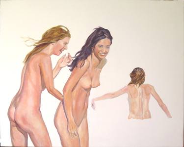 Original Realism Nude Paintings by Jesus Manuel Moreno