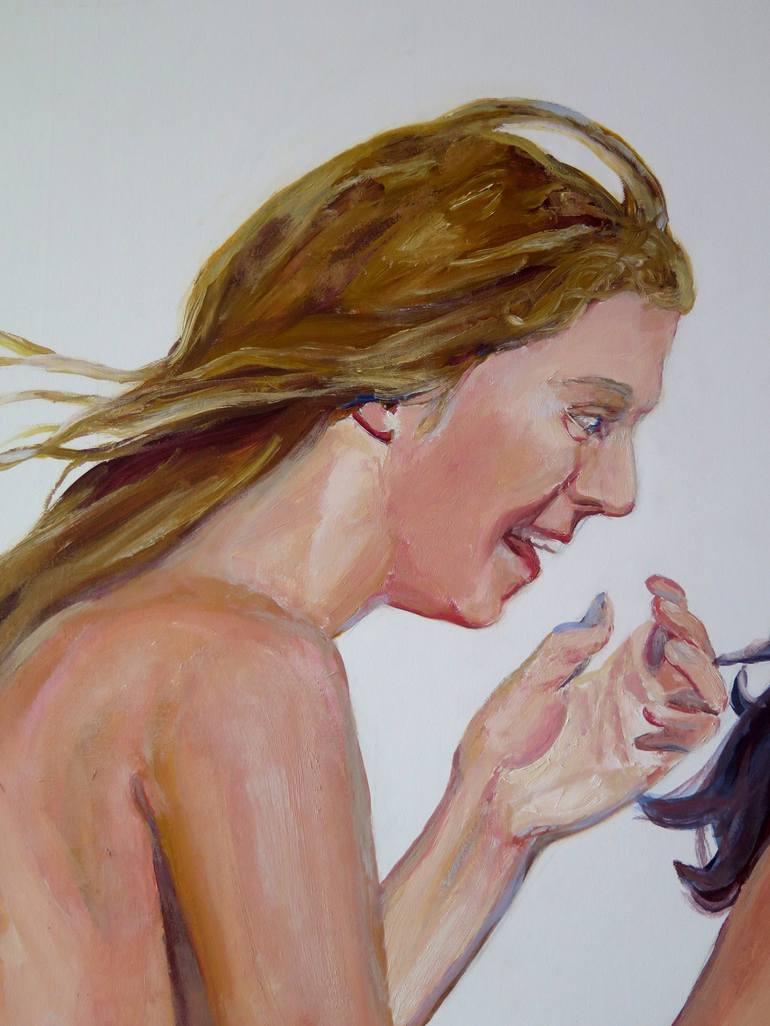 Original Nude Painting by Jesus Manuel Moreno 