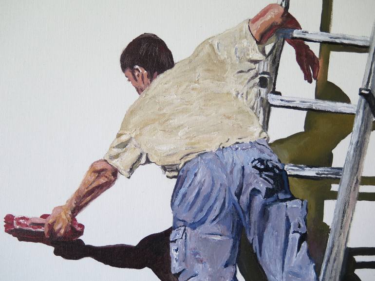 Original Conceptual People Painting by Jesus Manuel Moreno