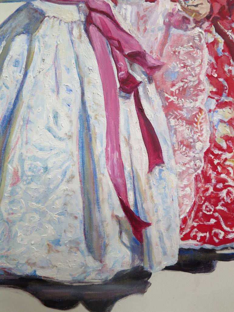 Original Figurative People Painting by Jesus Manuel Moreno