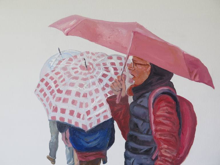 Original Figurative People Painting by Jesus Manuel Moreno