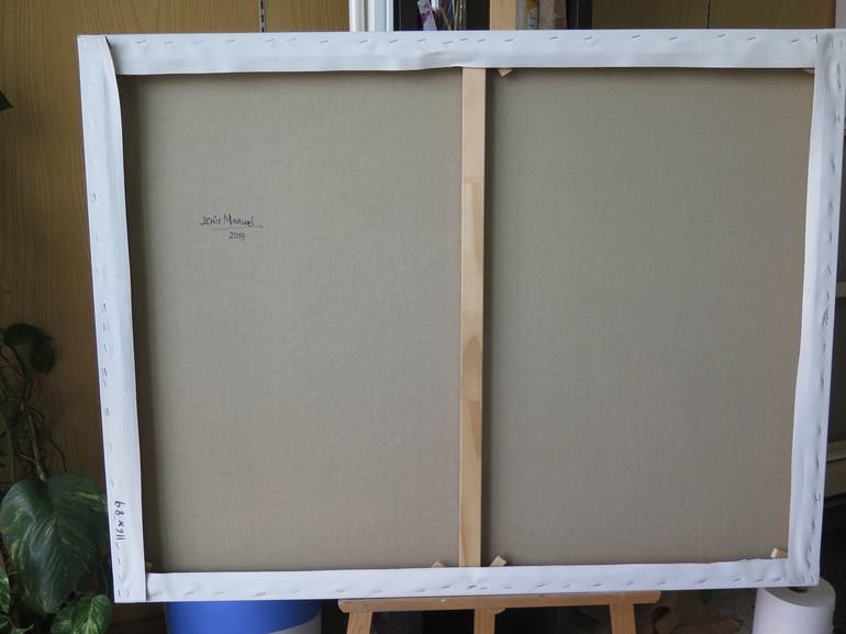 Original Figurative People Painting by Jesus Manuel Moreno
