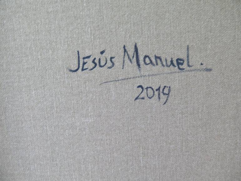 Original Figurative People Painting by Jesus Manuel Moreno