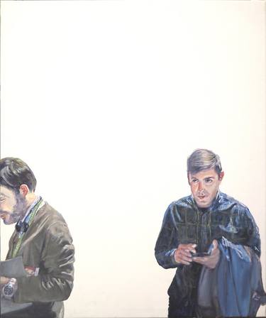 Print of People Paintings by Jesus Manuel Moreno