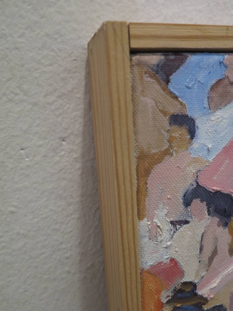 Original Figurative People Painting by Jesus Manuel Moreno