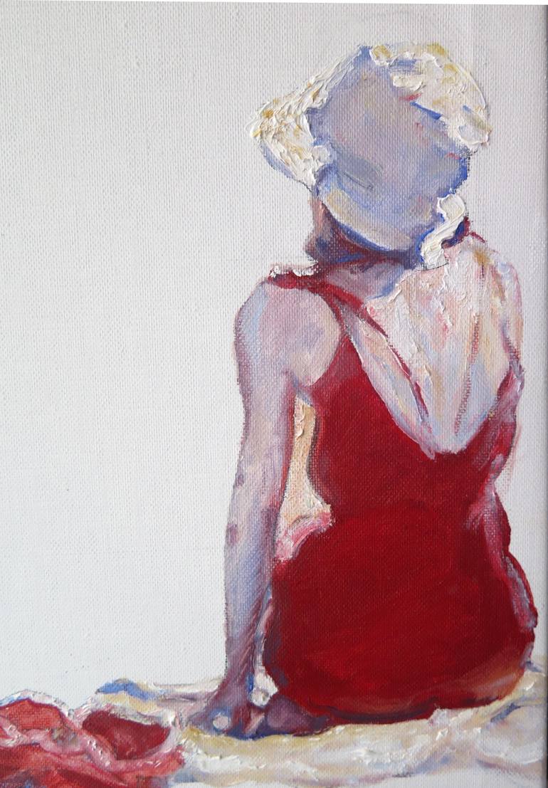 Original Figurative People Painting by Jesus Manuel Moreno