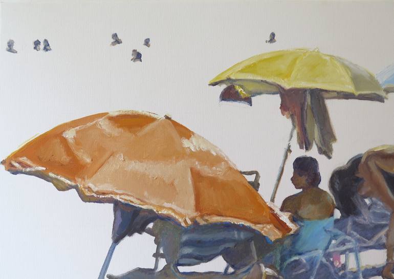 Original Figurative People Painting by Jesus Manuel Moreno